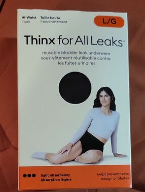 Thinx for All Leaks High-Waist Leak Underwear - Black